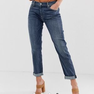 7 For All Mankind Josefina Skinny Boyfriend Jeans
